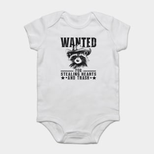 Funny Raccoon Cowboy Baby Bodysuit